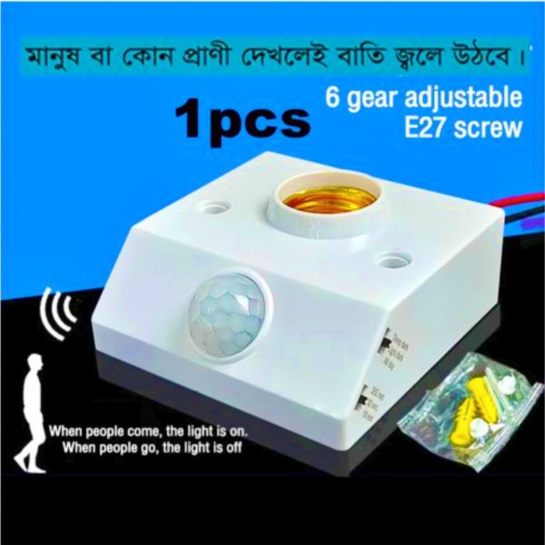 Human Infrared Sensor / Motion Sensor holder, 1 pic, 1 month replacement guarantee.